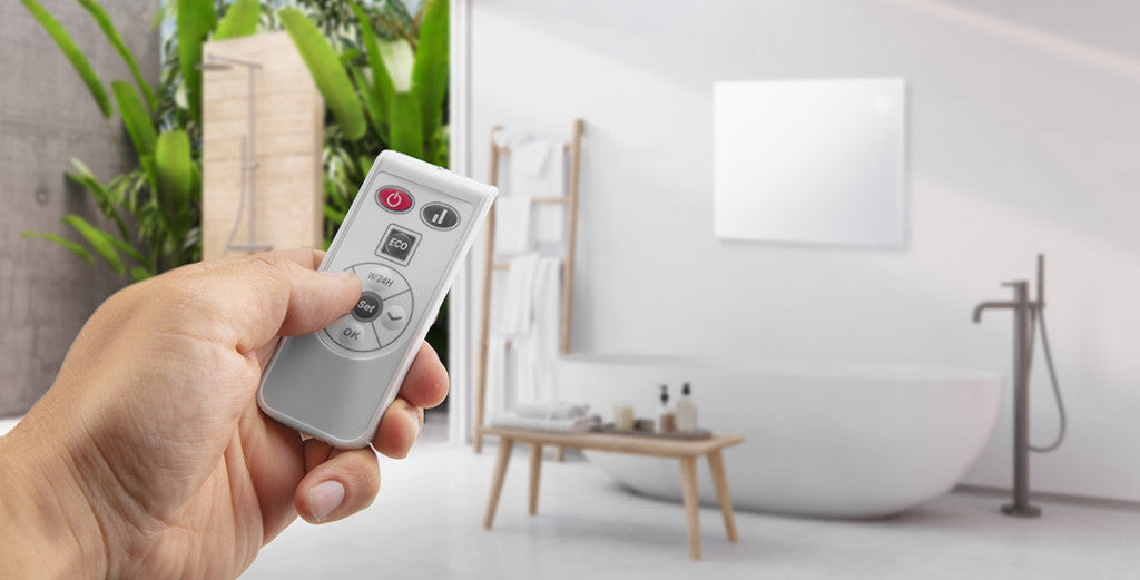 NEO TOOLS Elektromos fűtőpanel 1000W, IP24, távirányitó, heti időzités, éintőpanel 2 év garanciával 90-090