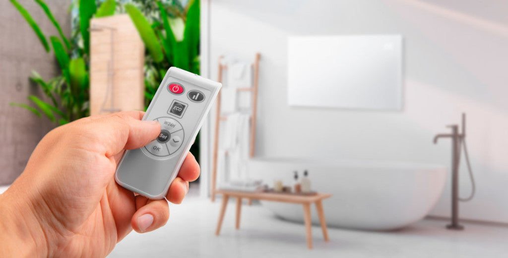 NEO TOOLS Elektromos fűtőpanel 1500W, IP24, távirányitó, heti időzités, éintőpanel 2 év garanciával 90-091