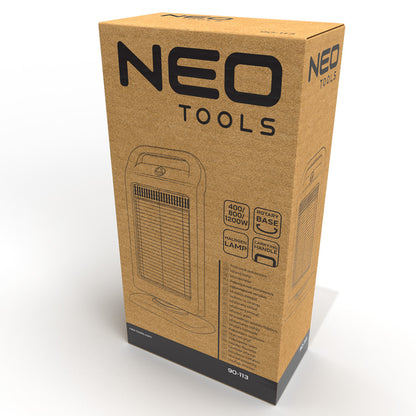 NEO TOOLS Halogén infravörös hősugárzó 400/800/1200W 2 év garanciával 90-113