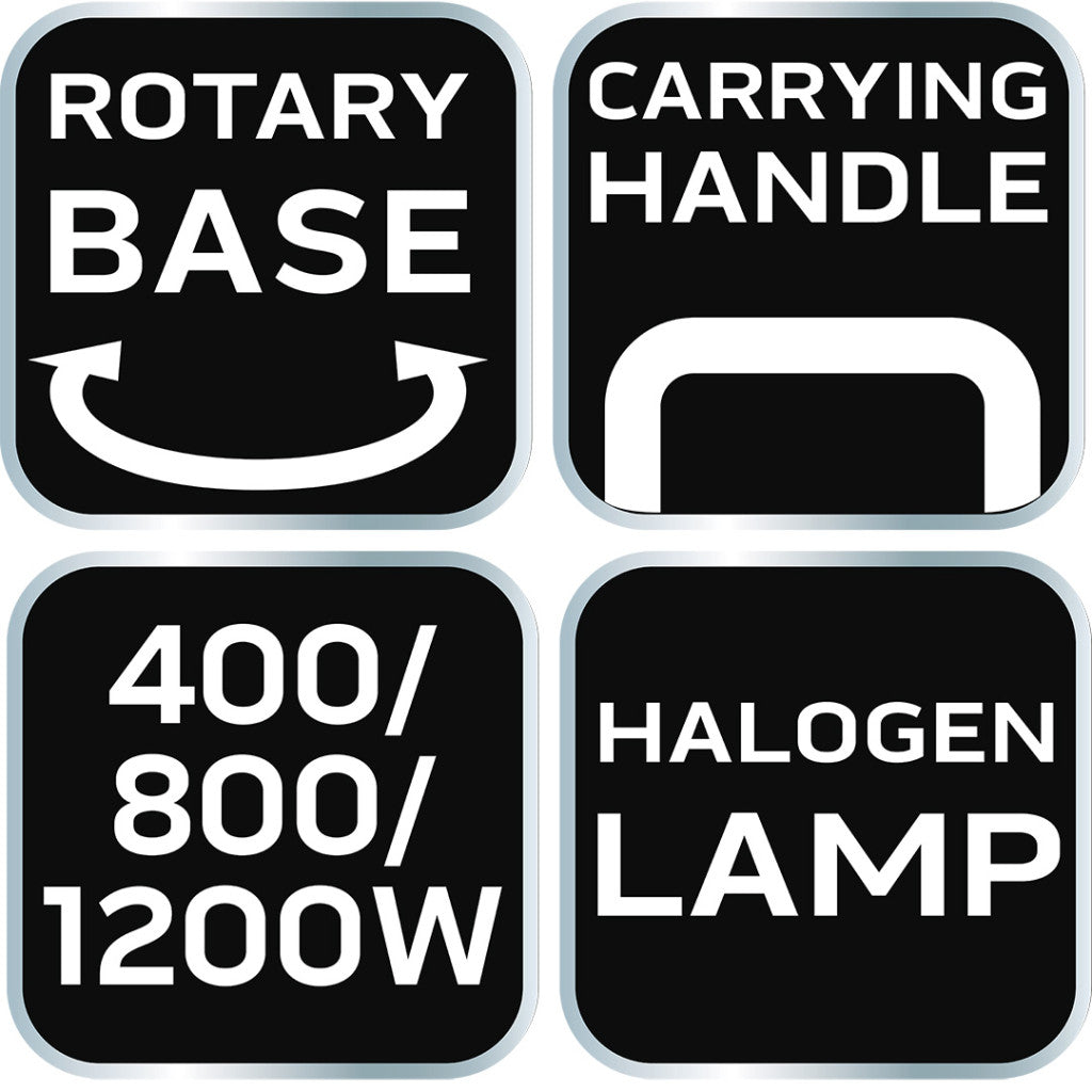 NEO TOOLS Halogén infravörös hősugárzó 400/800/1200W 2 év garanciával 90-113