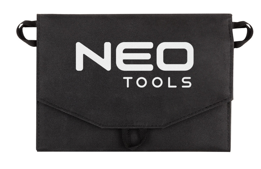 NEO TOOLS Hordozható napelem, napelemes töltő, 15W, telefon, laptop töltésre, 2db USB csatlakozó 2 év garanciával 90-140