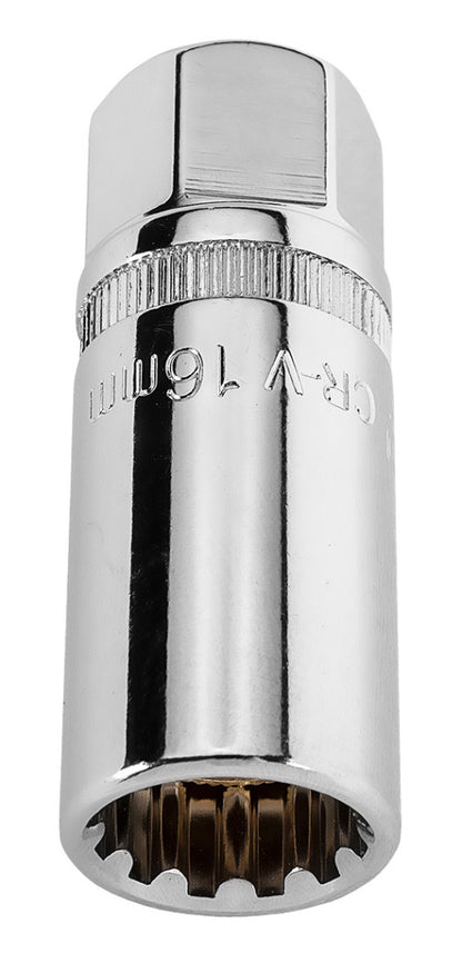 NEO TOOLS Gyújtógyertyakulcs 1/2"16mm, Mágneses, Spline 25 év garanciával 08-090