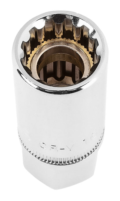 NEO TOOLS Gyújtógyertyakulcs 1/2"16mm, Mágneses, Spline 25 év garanciával 08-090
