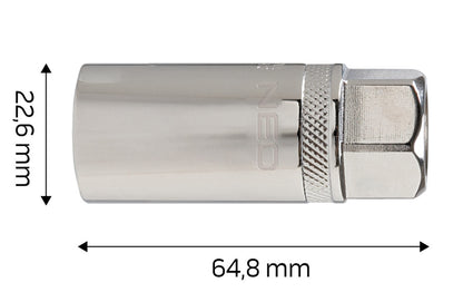 NEO TOOLS Gyújtógyertyakulcs 1/2"16mm, Mágneses, Spline 25 év garanciával 08-090