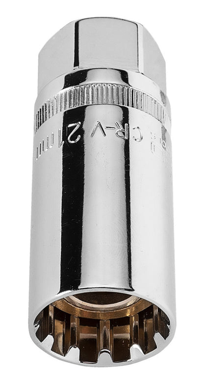 NEO TOOLS Gyújtógyertyakulcs 1/2"21mm, Mágneses, Spline 25 év garanciával 08-091
