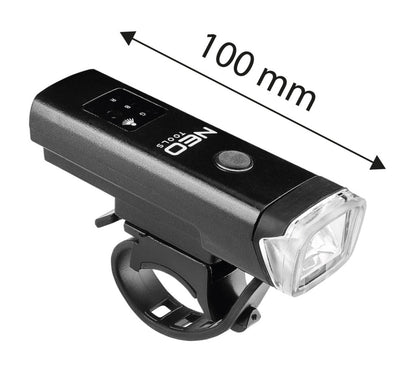 NEO TOOLS Kerékpár fényszóró, 400lm, LED akkus, 5W 91-005