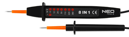 NEO TOOLS Feszültségvizsgáló, fázisceruza, 8az1ben,  AC/DC 6-380V 94-006