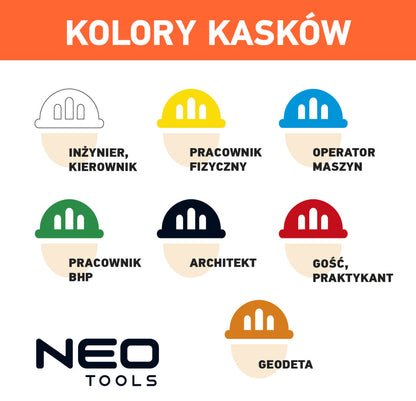 NEO TOOLS Védősisak, piros 97-204