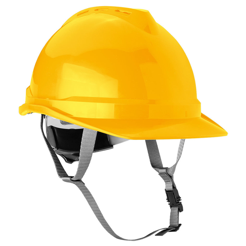 NEO TOOLS Védősisak állszíjjal, sárga 97-220