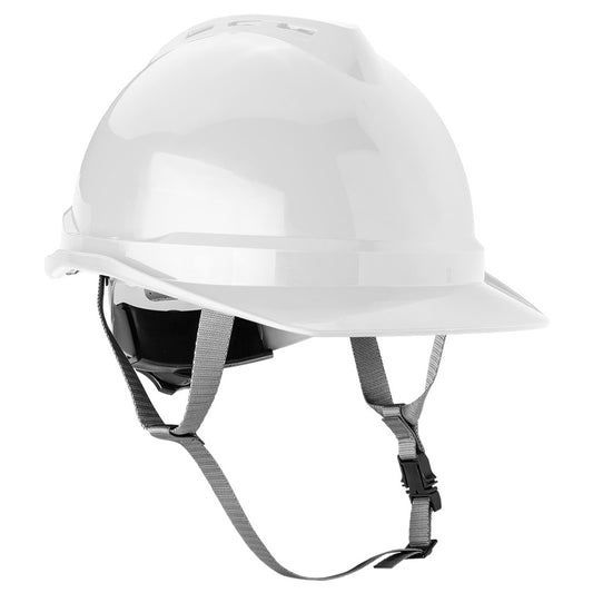 NEO TOOLS Védősisak állszíjjal, fehér 97-221