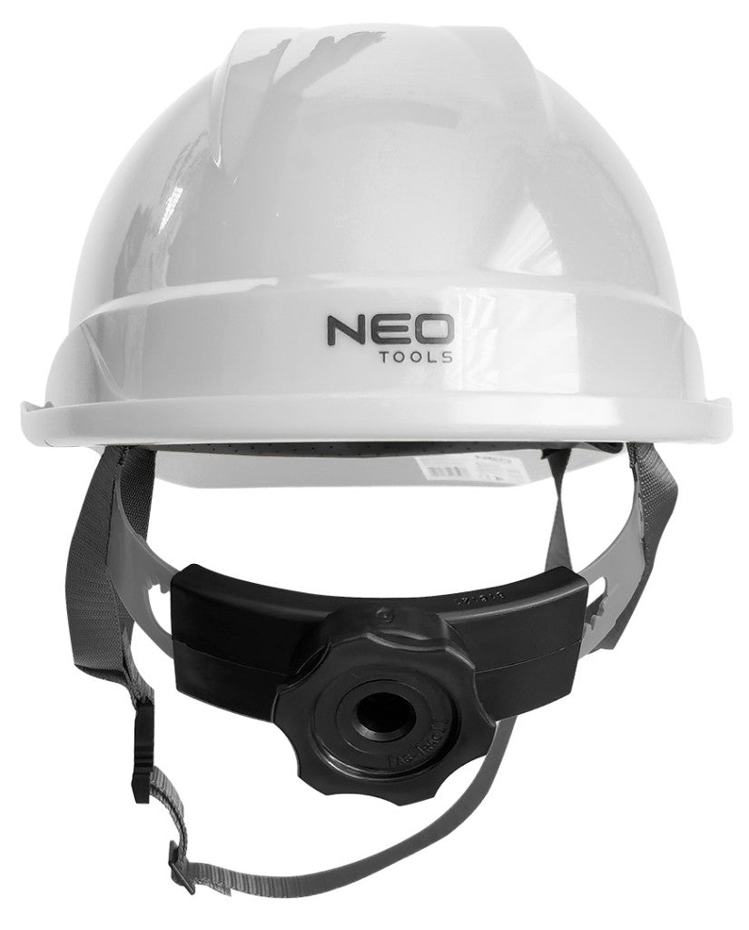 NEO TOOLS Védősisak állszíjjal, fehér 97-221
