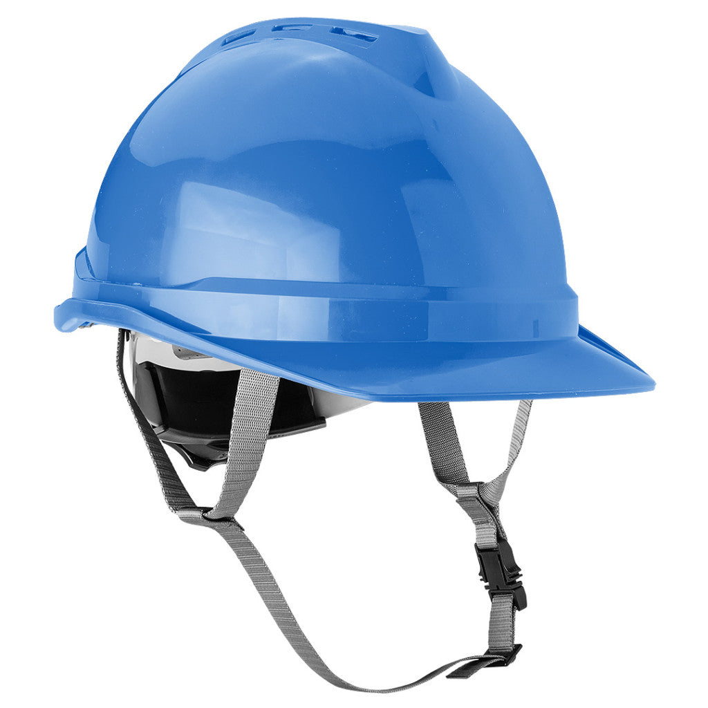 NEO TOOLS Védősisak állszíjjal, kék 97-222