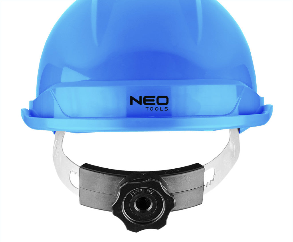 NEO TOOLS Védősisak állszíjjal, kék 97-222