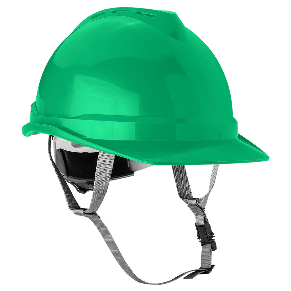 NEO TOOLS Védősisak állszíjjal, zöld 97-223