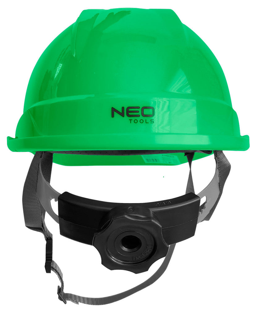 NEO TOOLS Védősisak állszíjjal, zöld 97-223