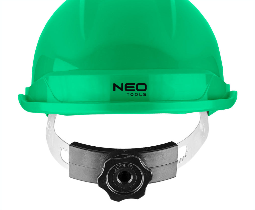 NEO TOOLS Védősisak állszíjjal, zöld 97-223