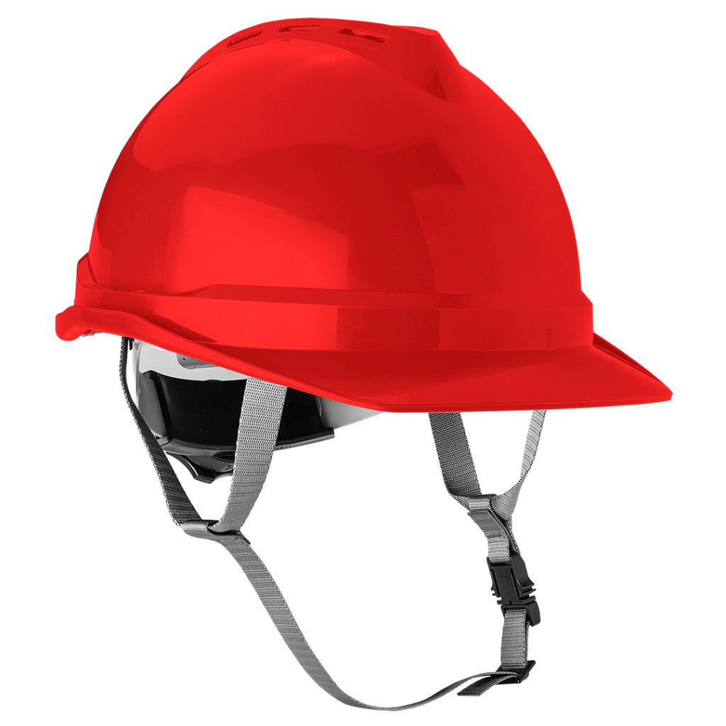 NEO TOOLS Védősisak állszíjjal, piros 97-224