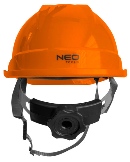 NEO TOOLS Védősisak állszíjjal, narancs 97-225