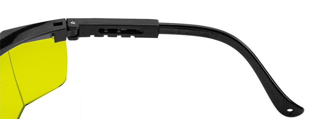 NEO TOOLS Védőszemüveg, sárga lencsékkel, állítható szárral 97-506