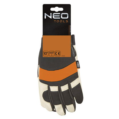 NEO TOOLS Munkakesztyű, sertés színbőr, neoprén, 2121X, 10" 97-606