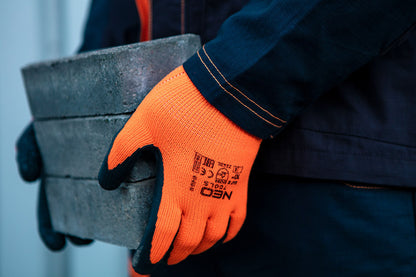 NEO TOOLS Munkakesztyű, hőszigetelt, latex bevonatú poliészter, 2242X, 8" 97-612-8