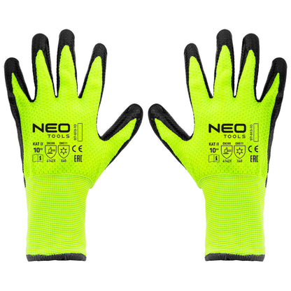 NEO TOOLS Munkakesztyű, hőszigetelt, latex bevonatú akril anyag, 4142X, 10" 97-613-10