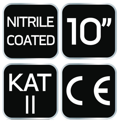 NEO TOOLS Munkakesztyű, nitril bevonatú nylon, 4131X, 10" 97-616-10