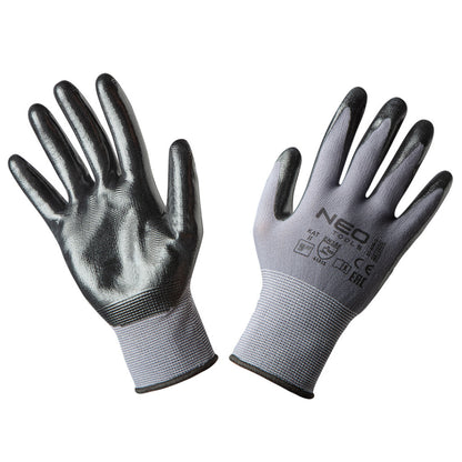 NEO TOOLS Munkakesztyű, nitril bevonatú nylon, 4131X, 9" 97-616-9