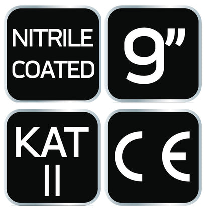 NEO TOOLS Munkakesztyű, nitril bevonatú nylon, 4131X, 9" 97-616-9