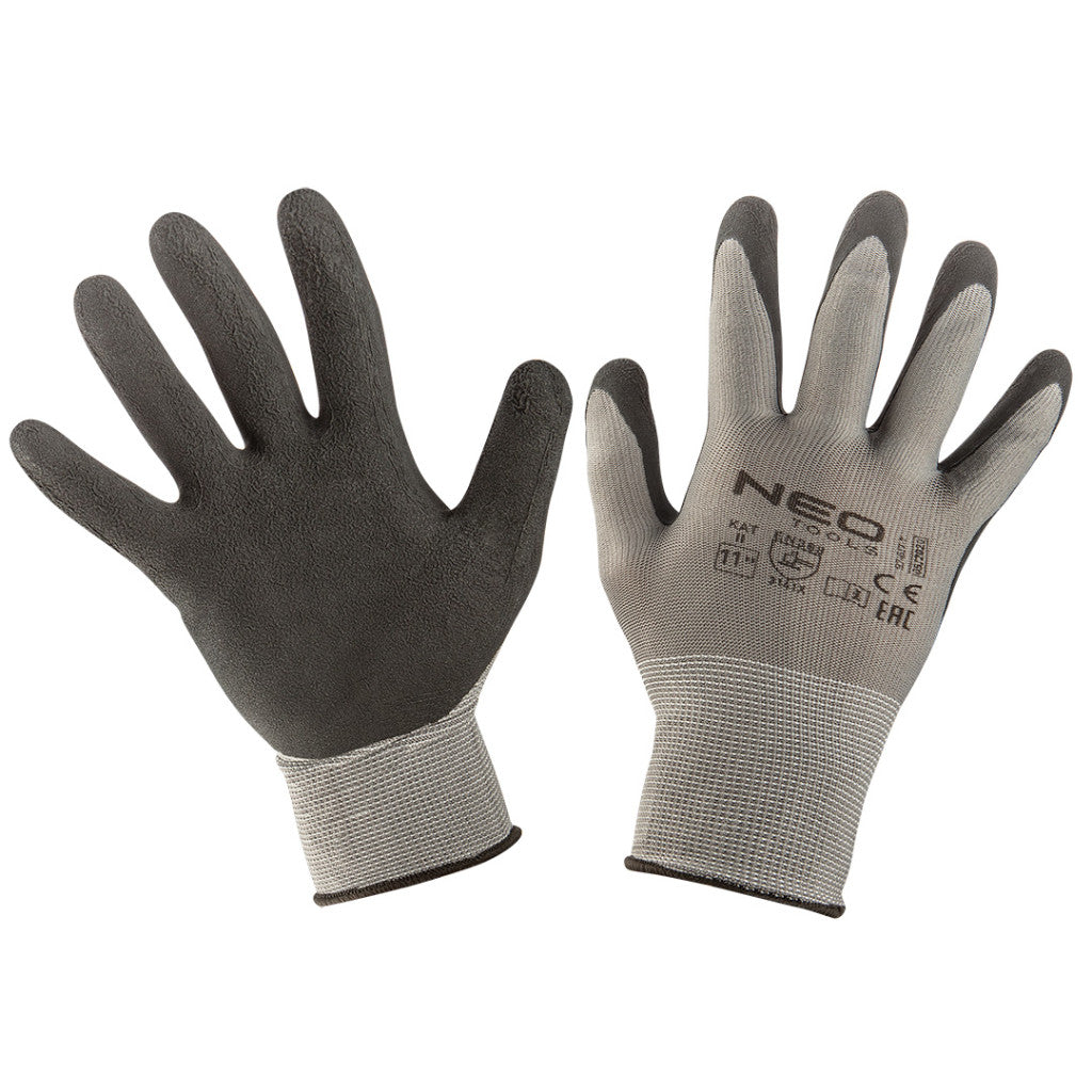 NEO TOOLS Munkakesztyű, latexbevonatú nylon, 3141X,11" 97-617-11