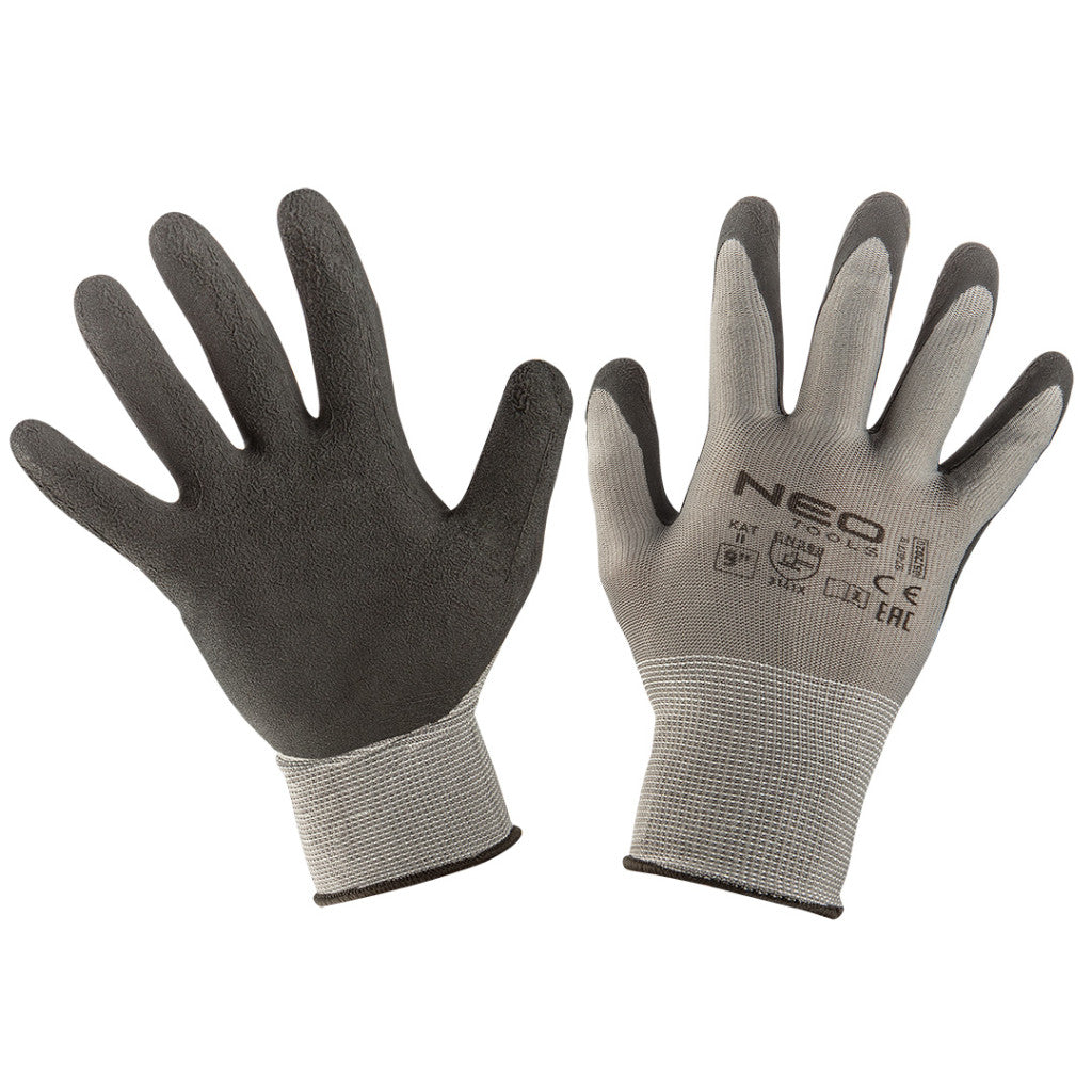 NEO TOOLS Munkakesztyű, latexbevonatú nylon, 3141X, 9" 97-617-9