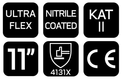 NEO TOOLS Munkakesztyű, Ultraflex, nylon-spandex, polimetilnitril (hab) bevonattal, 4131X, 11 97-622-11