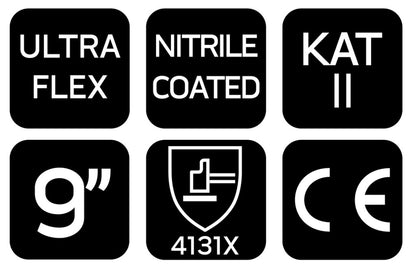 NEO TOOLS Munkakesztyű, Ultraflex, nylon-spandex, polimetilnitril (hab) bevonattal, 4131X, 9 97-622-9