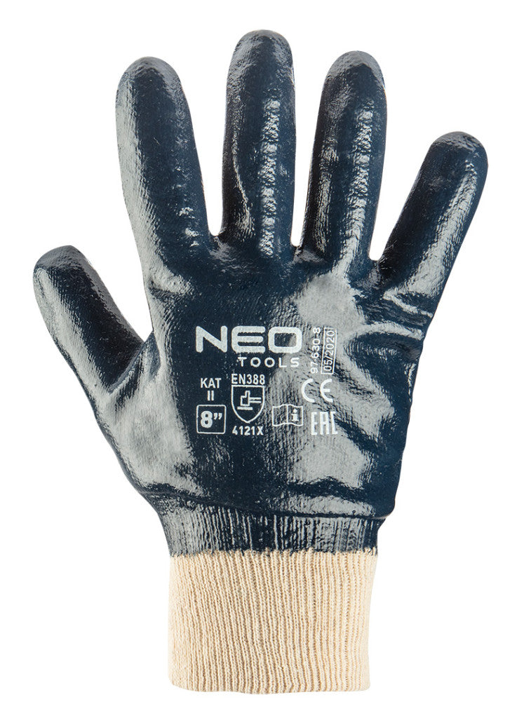 NEO TOOLS Munkakesztyű, nitril bevonatú poliészter, 4131X, 10" 97-630-10