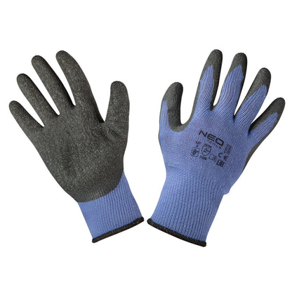 NEO TOOLS Munkakesztyű, latexbevonatú pamut poliészterrel, 2143X, 8" 97-640-8