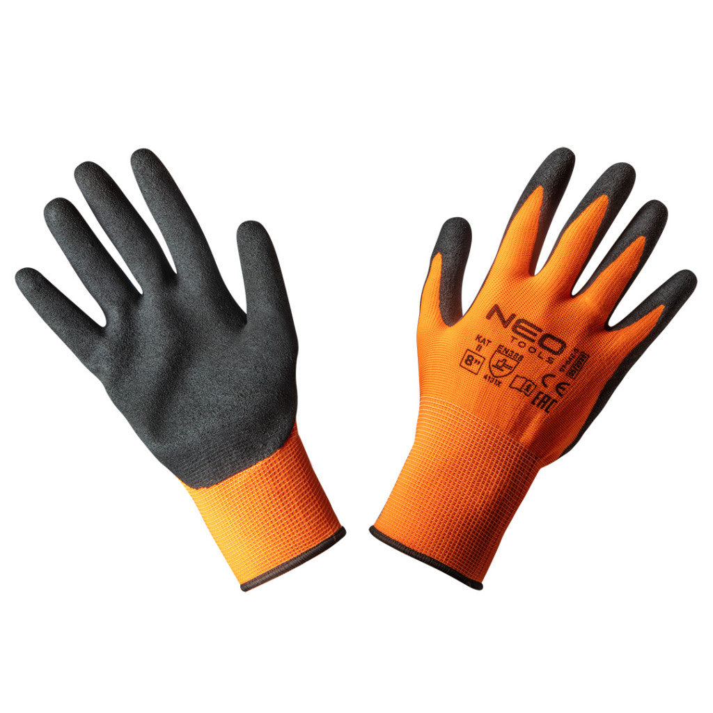 NEO TOOLS Munkakesztyű, nitril bevonatú poliészter, 4131X, 8" 97-642-8