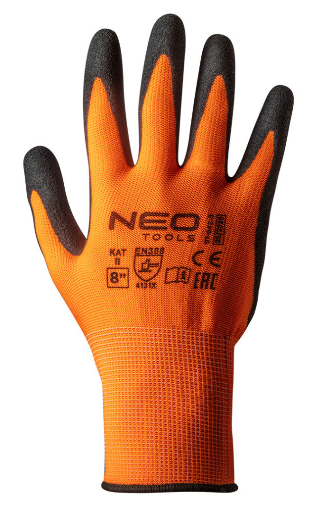 NEO TOOLS Munkakesztyű, nitril bevonatú poliészter, 4131X, 9" 97-642-9