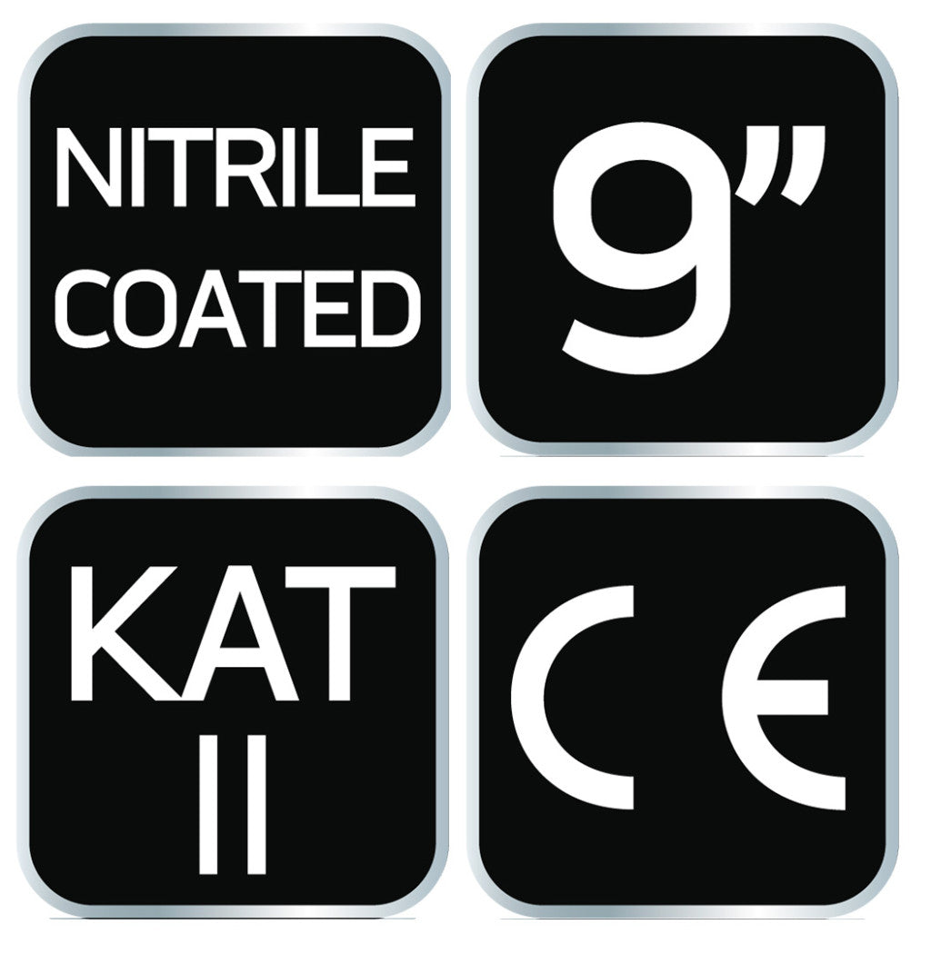 NEO TOOLS Munkakesztyű, nitril bevonatú poliészter, 4131X, 9" 97-642-9