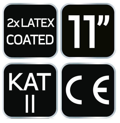NEO TOOLS Munkakesztyű, latex bevonatú poliészter (2 rétegű), 3141X, 11" 97-643-11