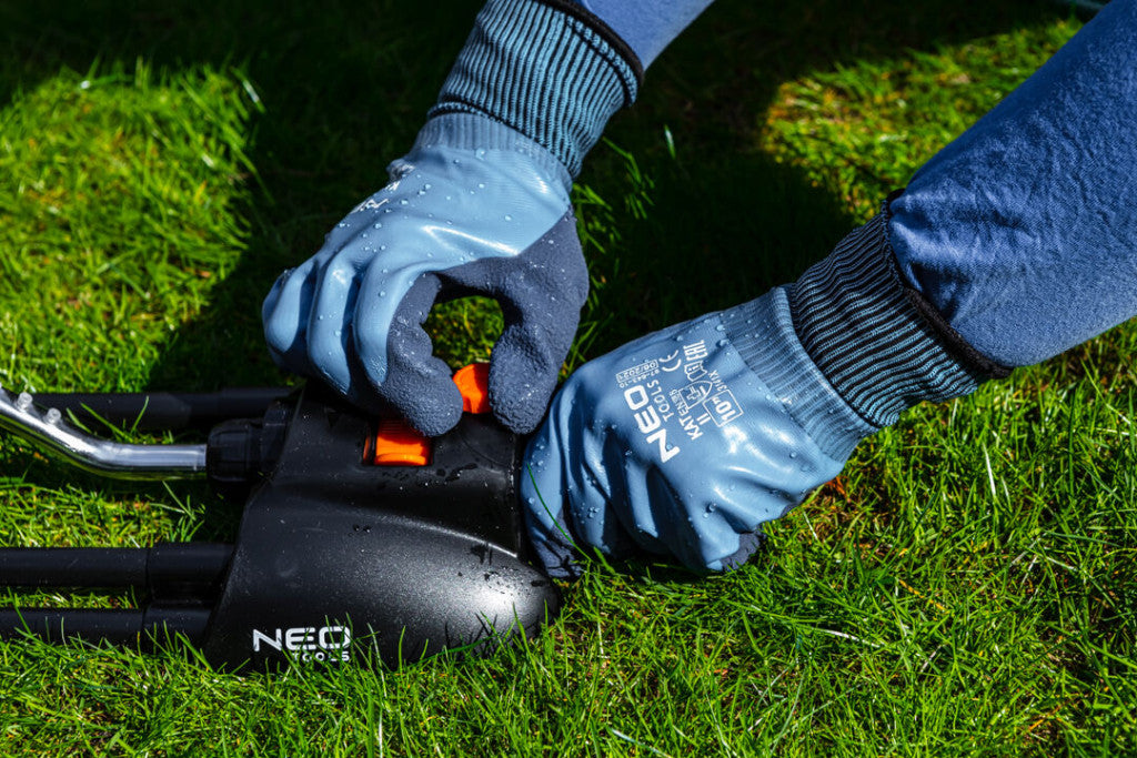 NEO TOOLS Munkakesztyű, latexbevonatú poliészter(2 rétegű), 3141X, 9" 97-643-9