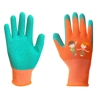 NEO TOOLS Munkakesztyű, gyerek, latex bevonatú poliészter, 4. méret 7-9 éves korig 97-644-4