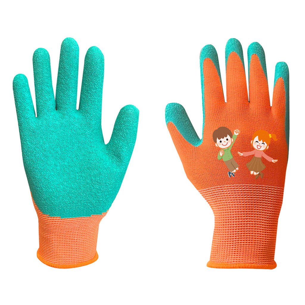 NEO TOOLS Munkakesztyű, gyerek, latex bevonatú poliészter, 5. méret 9-11 éves korig 97-644-5