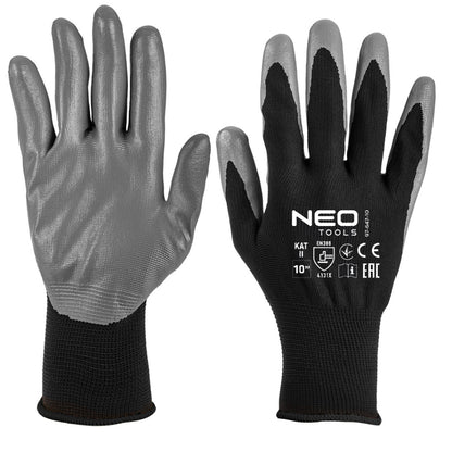 NEO TOOLS Munkakesztyű, nitril bevonatú poliészter, 4131X, 11, Rendelési egység: 12db 97-647-11