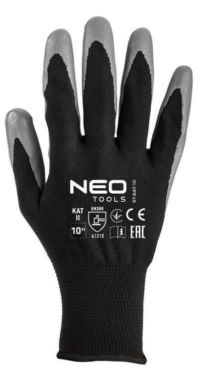 NEO TOOLS Munkakesztyű, nitril bevonatú poliészter, 4131X, 11, Rendelési egység: 12db 97-647-11