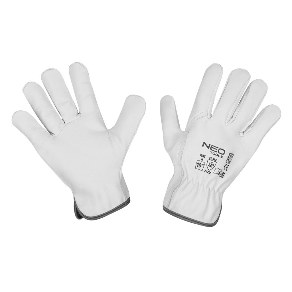 NEO TOOLS Munkakesztyű, 2122X, kecske bőr, 10", CE 97-657-10