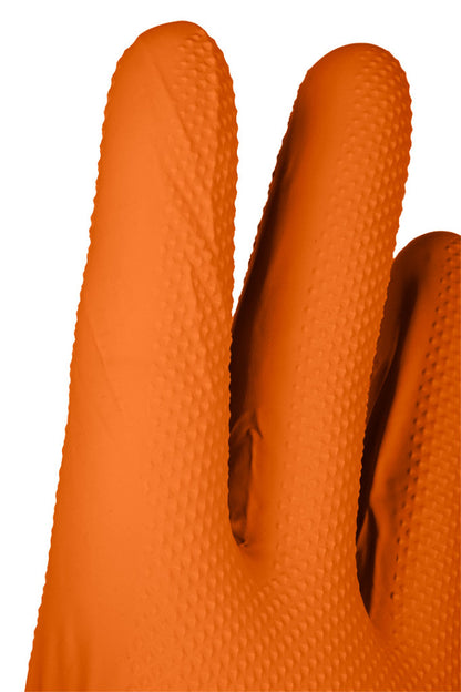 NEO TOOLS Munkakesztyű, perforált nitril, narancssárga, 50db, L 97-690-L