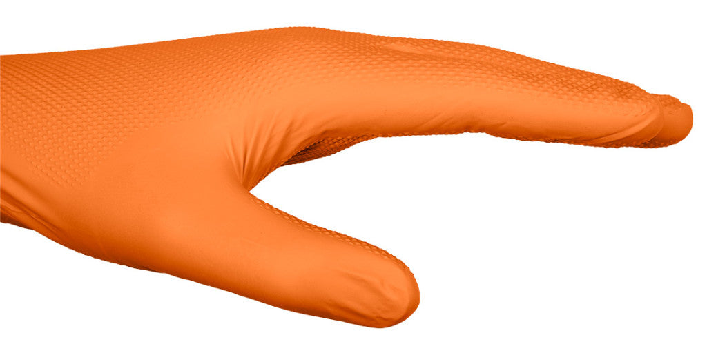 NEO TOOLS Munkakesztyű, perforált nitril, narancssárga, 50db, M 97-690-M