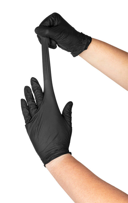 NEO TOOLS Munkakesztyű, perforált nitril, fekete, 100db, XL 97-691-XL