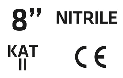 VERTO Kertész kesztyű, nitril bevonat, virágmintás, 4131X, 8", légáteresztő felsőrész 97H141