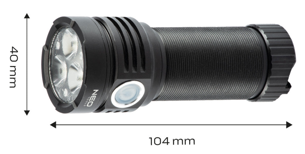 NEO TOOLS Zseblámpa, tölthető, USB, 3300lum, OSRAM P9 LED, 30W 99-037